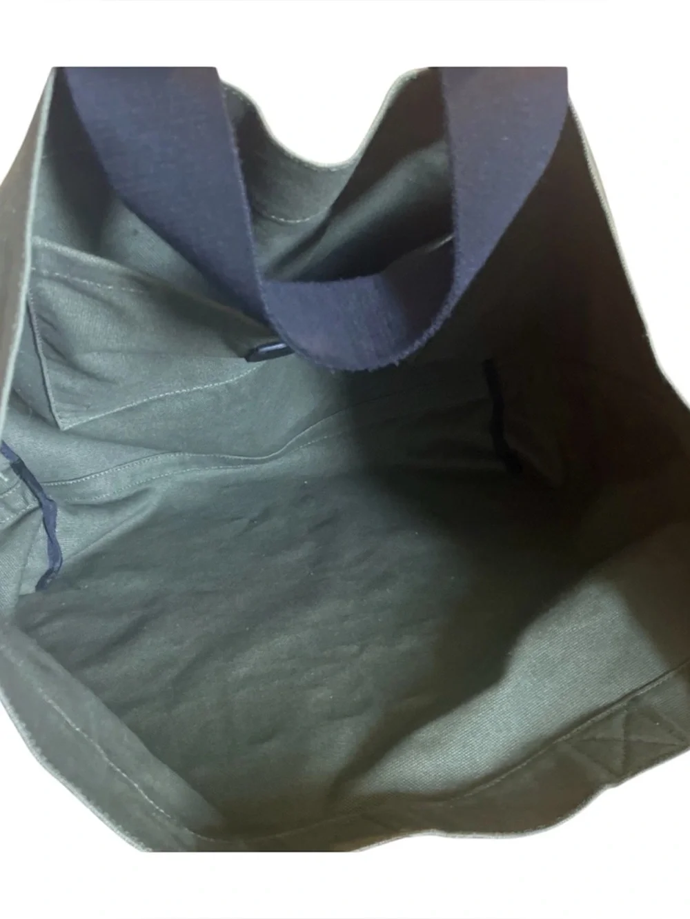 AllSaints Olive Green Acari Canvas Tote Bag